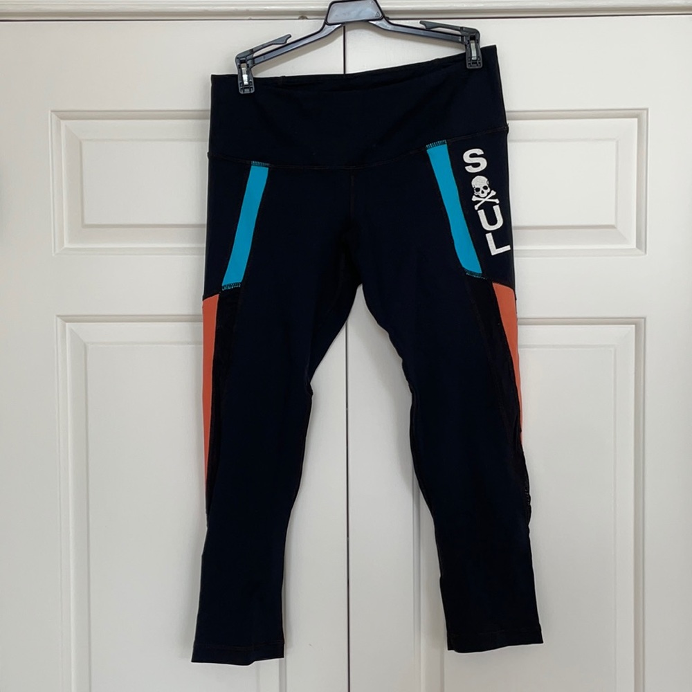 SoulCycle Crop Mesh Leggings Size Large